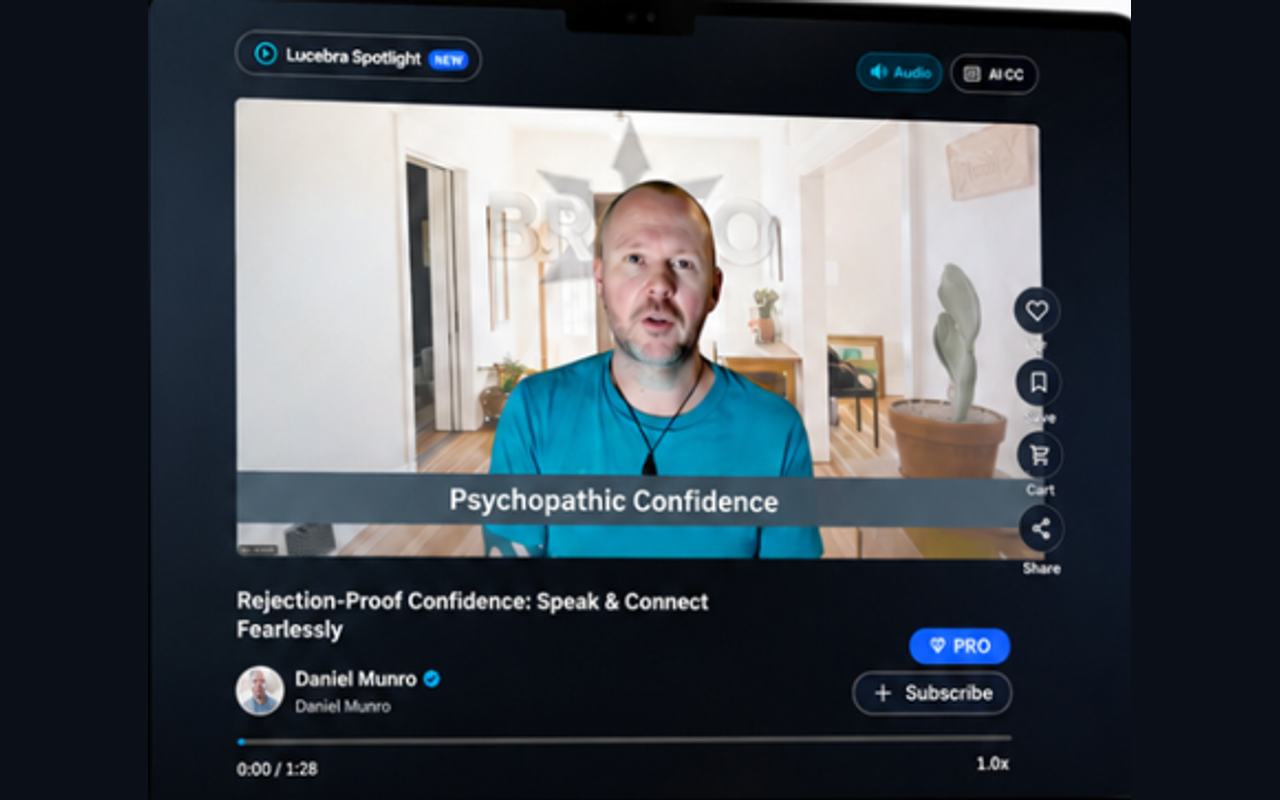 Lucebra Spotlight Desktop Web Experience